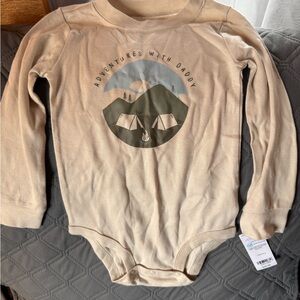 Adventures with Daddy Cream Onesie and Camo Pants Set 24 Months